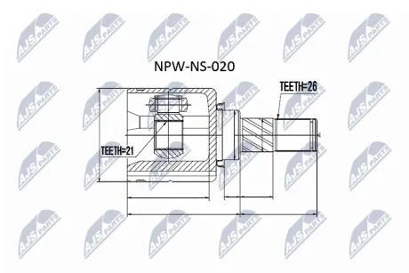 Автозапчастина NTY NPW-NS-020