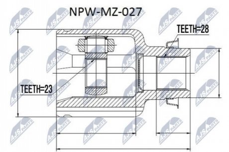 Автозапчастина NTY NPW-MZ-027