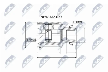 Автозапчастина NTY NPW-MZ-027