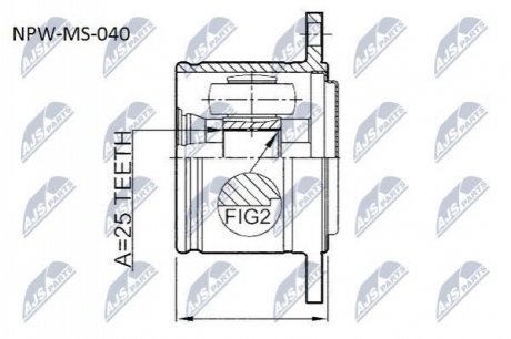Автозапчастина NTY NPW-MS-040