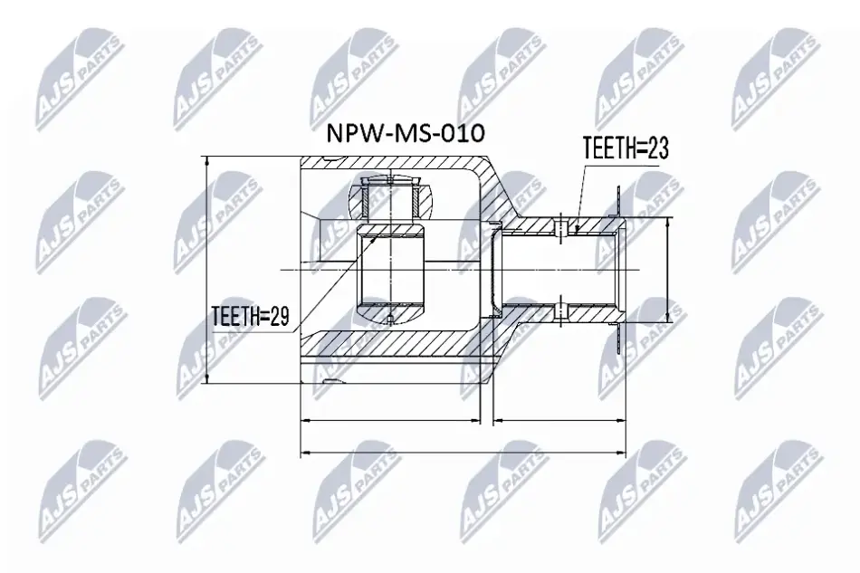 Автозапчастина NTY NPW-MS-010 (фото 1)