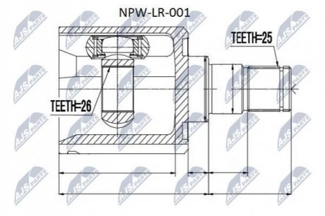 Автозапчастина NTY NPW-LR-001