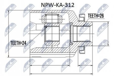 Автозапчастина NTY NPW-KA-312