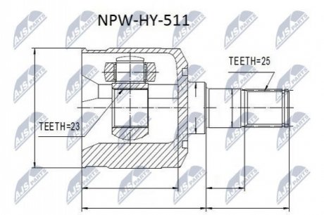 Автозапчастина NTY NPW-HY-511