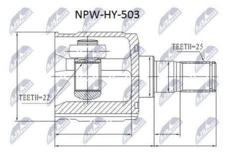 Автозапчастина NTY NPW-HY-503