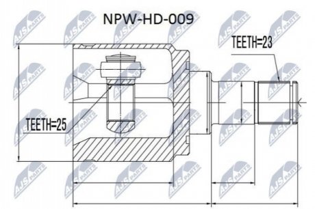 Автозапчастина NTY NPW-HD-009