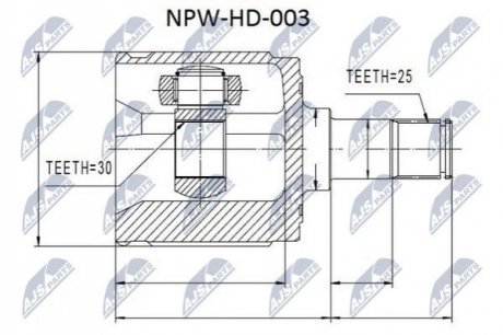 Автозапчастина NTY NPW-HD-003