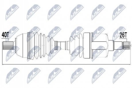 Автозапчастина NTY NPW-FR-050