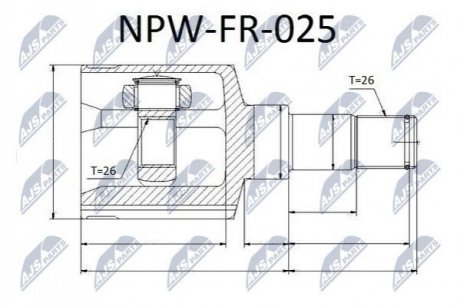 Автозапчастина NTY NPW-FR-025