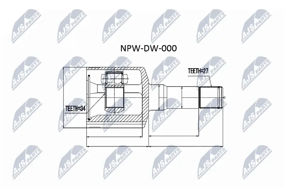 Автозапчастина NTY NPW-DW-000 (фото 1)