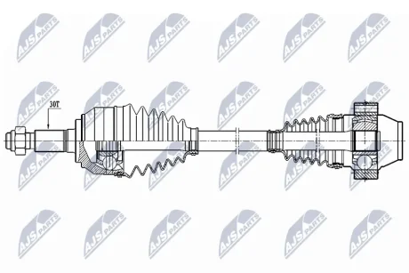 Автозапчастина NTY NPW-AU-025