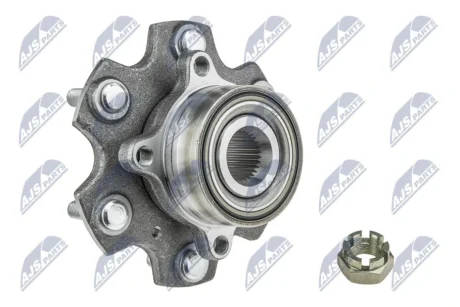 Маточина переднього колеса mitsubishi padjero 0007,3880a024 NTY KLP-MS-029
