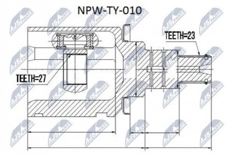 Автозапчастина NTY NPW-TY-010