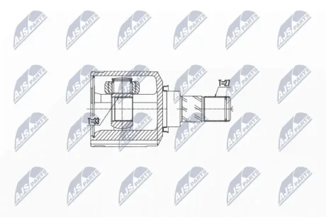 Внутренний шрус передний левый mitsubishi asx 1.8 2.0 2wd, NTY NPW-MS-052