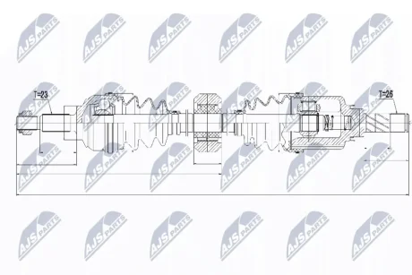 Автозапчастина NTY NPW-RE-056