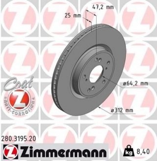 Автозапчастина ZIMMERMANN 280319520