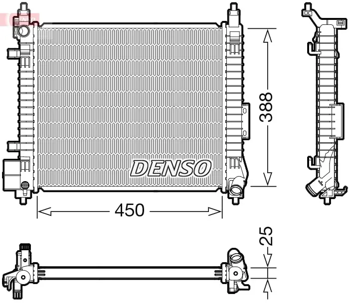 Радіатор DENSO DRM46061 (фото 1)