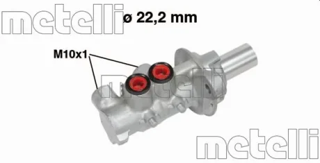 Цилиндр тормозной главный Metelli 050740