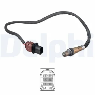 Лямбда-зонд (кількість дротів 5, 650мм) FORD ECOSPORT, FIESTA VII 1.0/1.0H 10.13- Delphi ES21165-12B1