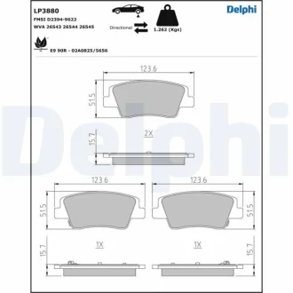 Автозапчастина Delphi LP3880