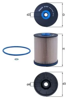 Автозапчастина MAHLE / KNECHT KX 567 D