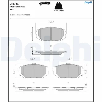 Автозапчастина Delphi LP3741