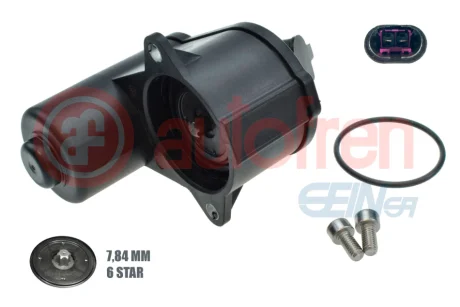 Мотор гальмівного супорта задн лів/прав (кількість зубів 6) AUDI Q3 SEAT ALHAMBRA VW CC B7, PASSAT ALLTRACK B7, PASSAT B6, PASSAT B7, SHARAN, TIGUAN 1.4-3.6 03.05-12.22 AUTOFREN DEPB005