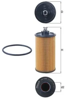 Автозапчастина MAHLE / KNECHT OX 1245D