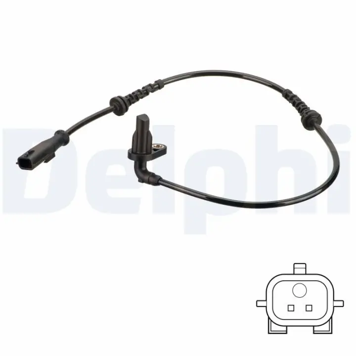 Датчик ABS задн лів DACIA DUSTER RENAULT ARKANA I, DUSTER, KAPTUR 1.0-2.0 04.10- Delphi SS20818 (фото 1)