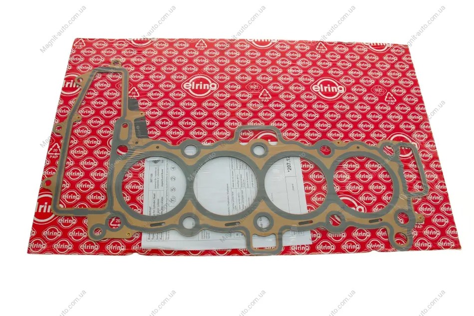 Прокладання ГБЦ (товщина: 1,3мм) JAGUAR E-PACE, F-PACE, XE, XF II, XF SPORTBRAKE LAND ROVER DEFENDER, DISCOVERY SPORT, DISCOVERY V, RANGE ROVER EVOQUE, RANGE ROVER SPORT II 2.0D/2.0DH 12.14- ELRING 207.120 (фото 1)