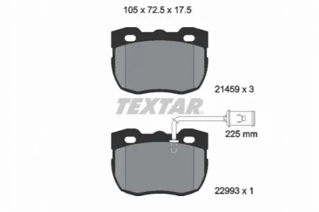 Автозапчастина TEXTAR 2145905