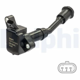 Котушка запалювання FORD C-MAX II, FOCUS III, GALAXY III, GRAND C-MAX, KUGA II, MONDEO V, S-MAX 1.5 09.14-04.23 Delphi GN10645-12B1