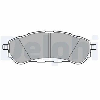 Комплект гальмівних колодок задн, FORD RANGER FORD USA RANGER 2.0D/2.3/3.0D 09.18- Delphi LP3707