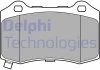 Комплект гальмівних колодок задній., CHEVROLET CAMARO CHRYSLER 300C DODGE CHALLENGER, CHALLENGER SRT8, CHARGER JEEP GRAND CHEROKEE, GRAND CHEROKEE IV TESLA MODEL S, MODEL X 2.7-Electric 09.04- Delphi LP3676 (фото 1)