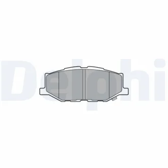 Комплект гальмівних колодок з 4 шт. дисків Delphi LP3637