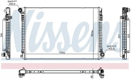 Автозапчастина NISSENS 606704