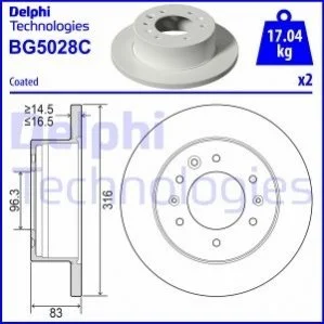 Автозапчастина Delphi BG5028C