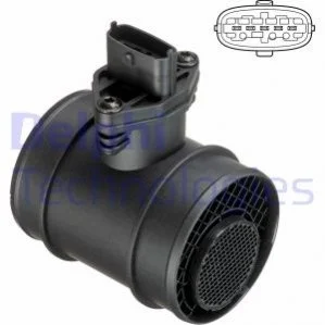 Датчик масової витрати повітря Delphi AF10621-12B1