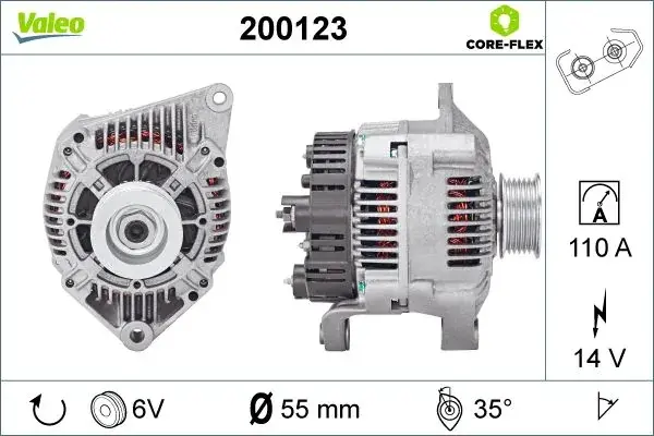Автозапчастина Valeo 200123 (фото 1)