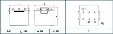 Автозапчастина EXIDE EQ1000