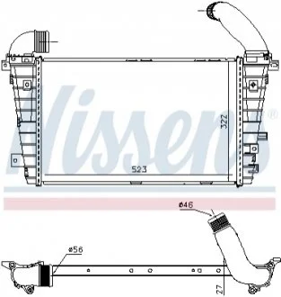 Інтеркулер OPEL ASTRA (2004) 1.3 CDTI NISSENS 96586
