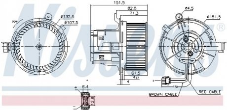 Автозапчастина NISSENS 87406