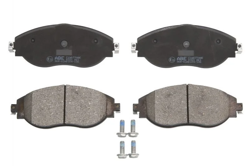 Комплект гальмівних колодок передн, AUDI Q3 CUPRA FORMENTOR VW ARTEON, ARTEON SHOOTING BRAKE, GOLF ALLTRACK VIII, GOLF VIII, PASSAT ALLTRACK B8, PASSAT B6, PASSAT B7, PASSAT B8 1.0-3.6 06.08- ABE C1W077ABE (фото 1)