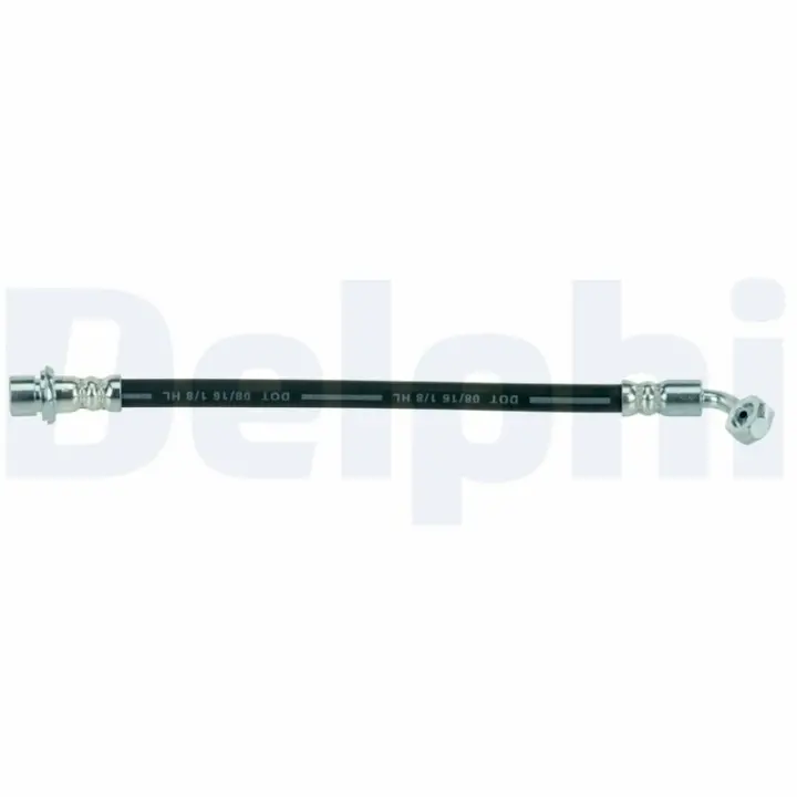 Тормозной шланг гибкий задний лев (длина 252мм.)., M10x1) LEXUS GX TOYOTA 4 RUNNER IV, FJ CRUISER, LAND CRUISER PRADO 2.7-4.7 11.01-01.18 Delphi LH7365 (фото 1)