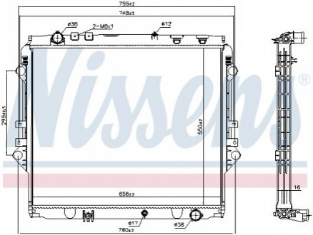 Автозапчастина NISSENS 606069