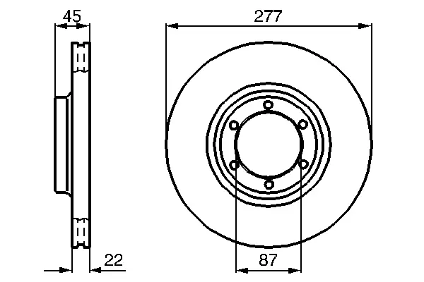 Тормозной диск BOSCH 0 986 478 635 (фото 1)
