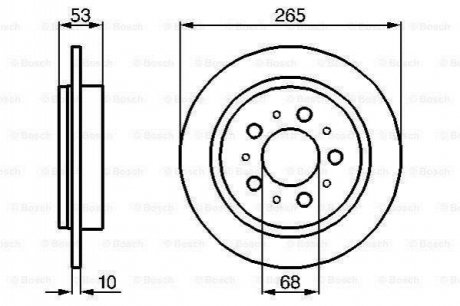 Тормозной диск BOSCH 0 986 478 042