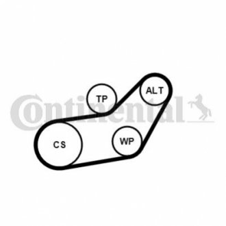 Автозапчастина Contitech 6PK1045WP1