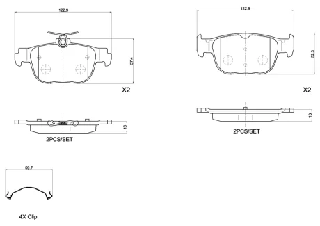 Автозапчастина BREMBO P 85 189