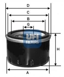 Автозапчастина UFI 2312901